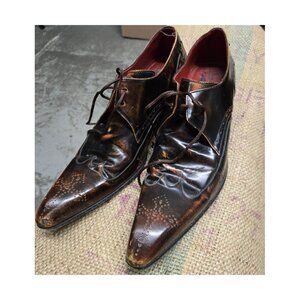 STYLISH JEFFREY WEST WINGTIP OXFORD SHOES. SIZE 11 GREAT COLOR. RARE FIND.